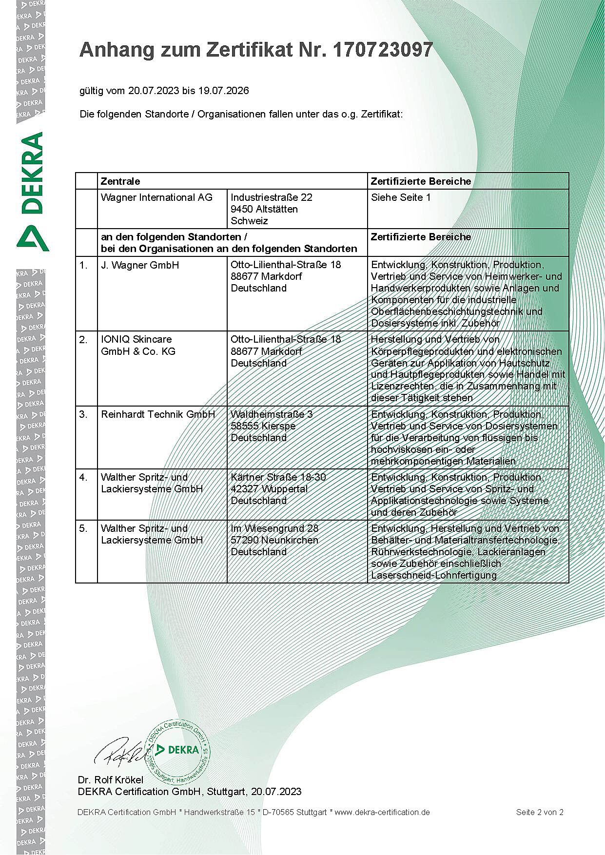 ISO 14001 2015 Zertifikat Seite 2